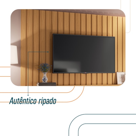 Painel Armoni HB Móveis Cinamomo 