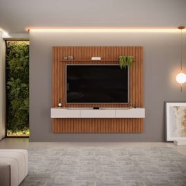Painel Com Bancada Para Tv Até 65 Polegadas Pratic DJ Móveis