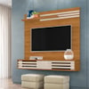 Painel Home para TV até 55 Polegadas 2 Portas Frizz Sublime Naturale e Off White 136cm