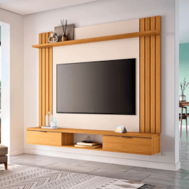 Painel Home Para Tv até 70" Suspenso Solus Hb Móveis