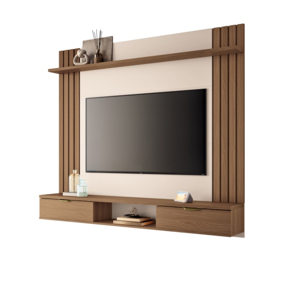 Painel Home Para Tv até 70" Suspenso Solus Hb Móveis