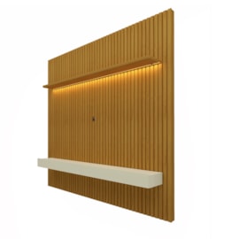 Painel Home para TV até 75 Polegadas Ripado com Led Nobre 184cm