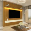 Painel Home Para Tv Ripado com Led Nobre Gelius