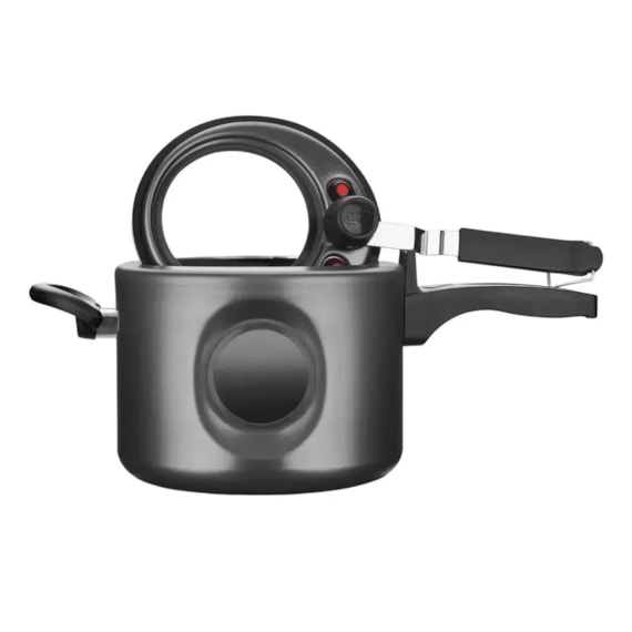 Panela de Pressão MTA Com Visor Duplo 4,5L Grafite