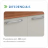 Paneleiro em Madeira Cinamomo/Off Wh 4 Portas Vegas Itatiaia
