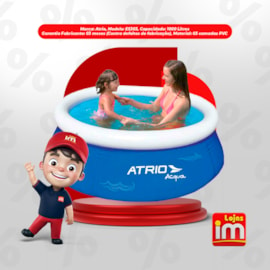 Piscina Inflável Circular 1000 Litros ES303 Azul