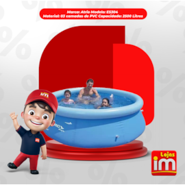 Piscina Inflável Circular 2500 Litros ES304 Azul