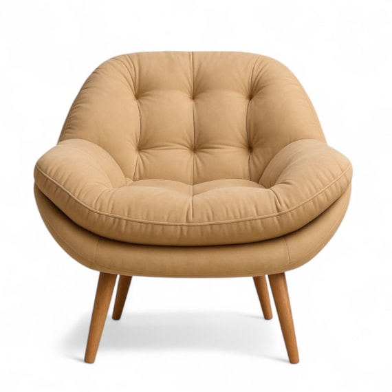 Poltrona Celine Veludo Capuccino Conlflex
