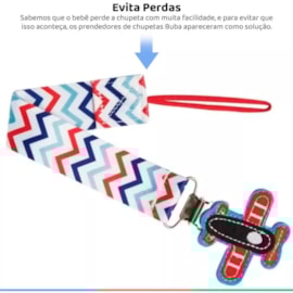Prendedor De Chupeta Aviãozinho Buba