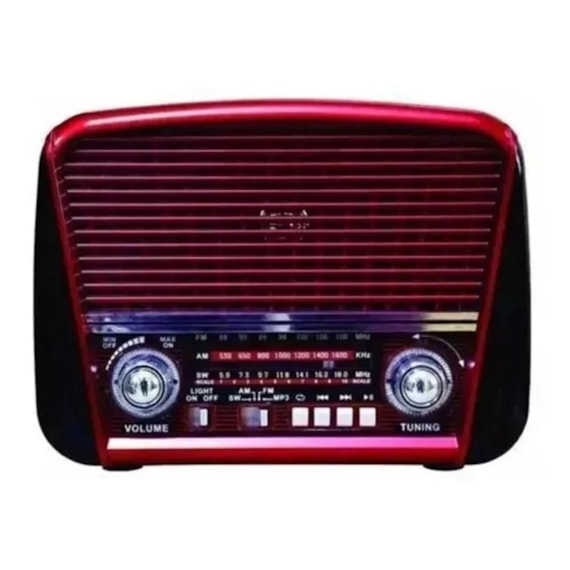 Rádio Portátil Retrô Fs- 1631 F Sound