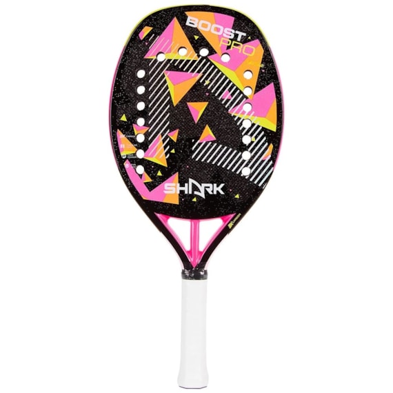 Raquete Beach Tennis 21mm Bt Boost Pro Rosa e Preto