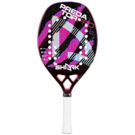 Raquete de Beach Tennis 20mm Predator Preto e Rosa