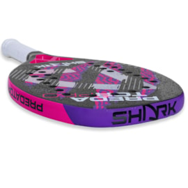 Raquete de Beach Tennis 22mm Predator Preto e Rosa