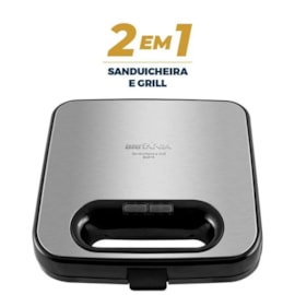 SANDUICHEIRA E GRILL BRITANIA BGR16 220V