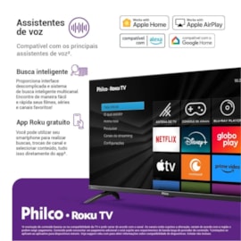 Smart TV 32" LED Roku TV PTV32G7PR2CGB Philco