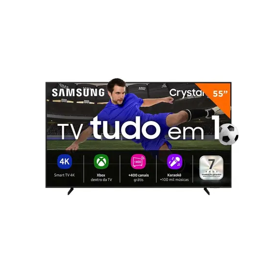 Samsung 55 Polegadas Monitor Smart TV 55 Polegadas Crystal UHD UN55U8100 4K Samsung