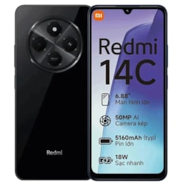 Smartphone 14C 256GB 4+4GB RAM VIRTUAL Preto Xiaomi Redmi