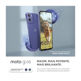 Smartphone Moto G05 128GB 4GB+8GB Violeta 50MP Motorola