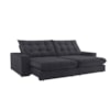 Sofá 2 Lugares Retrátil e Reclinável Vegas Veludo Cinza 120cm