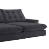 Sofá 2 Lugares Retrátil e Reclinável Vegas Veludo Cinza 120cm