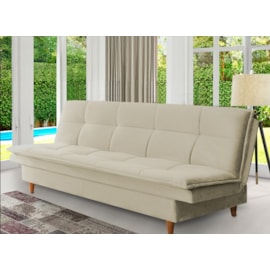 Sofá-Cama 3 Lugares Mirage Bege