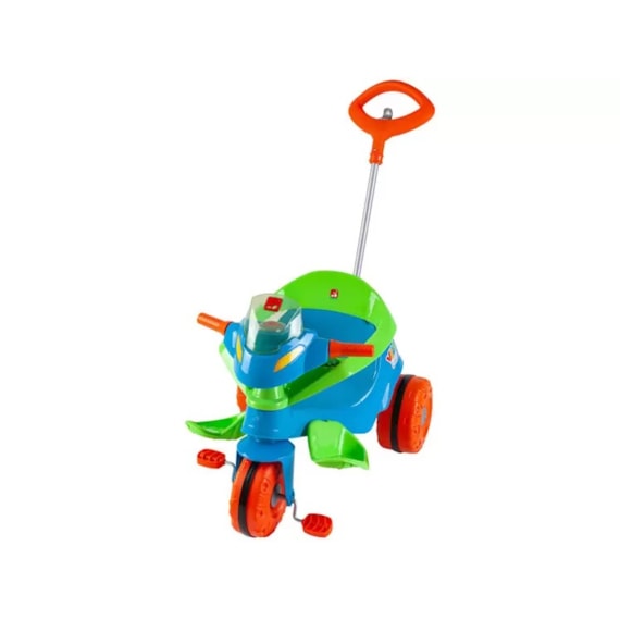 Triciclo Intantil Para Passeio Azul Velobaby Bandeirantes