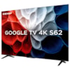 Tv Semp 65P Led Smart 4K 65S62 Google TV Preta