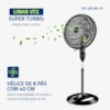 Ventilador de Coluna VTX-40C-8P-CR 6 Pás Turbo 40cm 110V Mondial