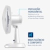 Ventilador de Mesa 30cm Super Power Mondial Branco/Azul Escuro 220V