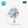 Ventilador de Mesa 30cm Super Power Mondial Branco/Azul Escuro 220V