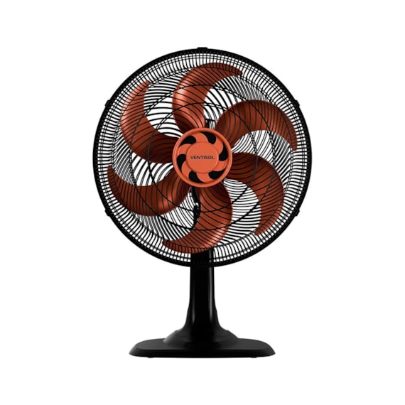 Ventilador de Mesa Ventisol Turbo 6 Pás 40cm Bronze 127V